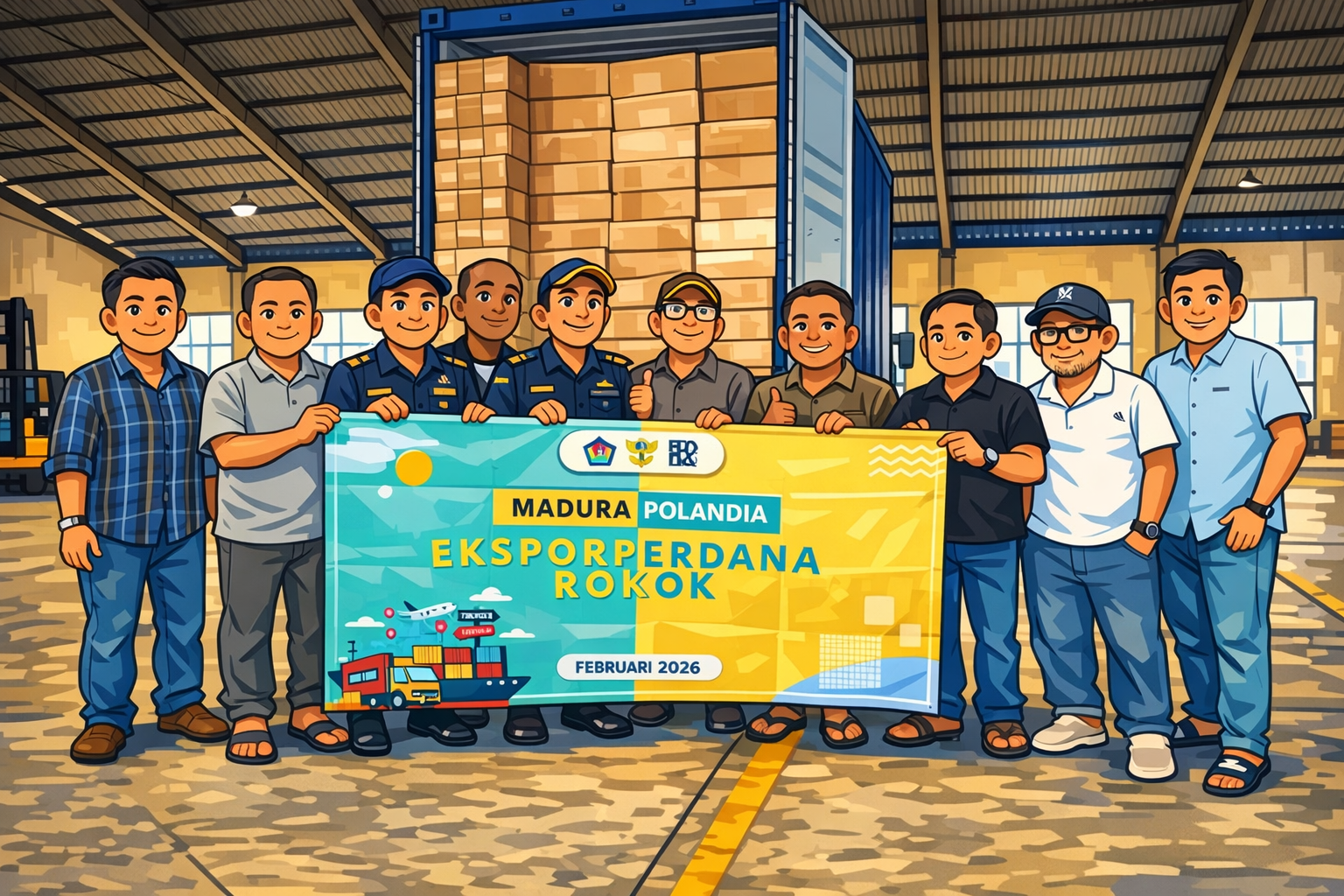 Ekspor yang Datang dari Ketekunan, Satu Kontainer Exodus Berlayar ke Eropa